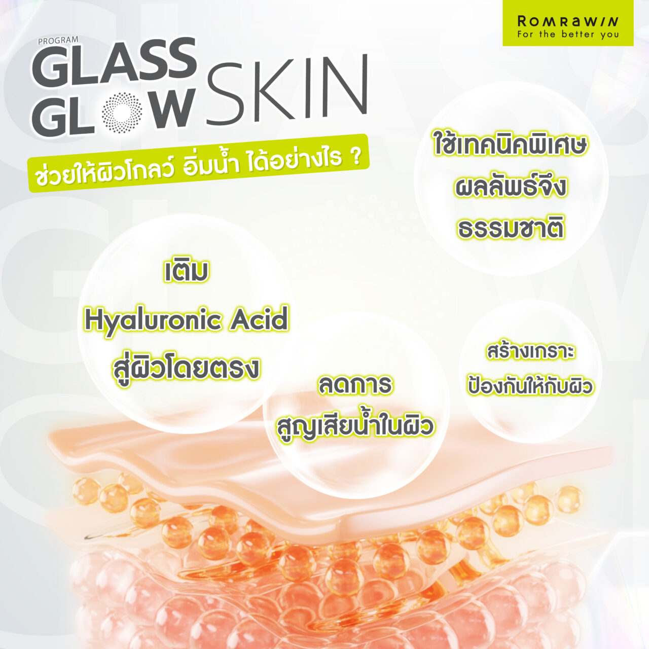 Glass Glow Skin ช่วยให้ผิวอิ่มน้ำได้อย่างไร