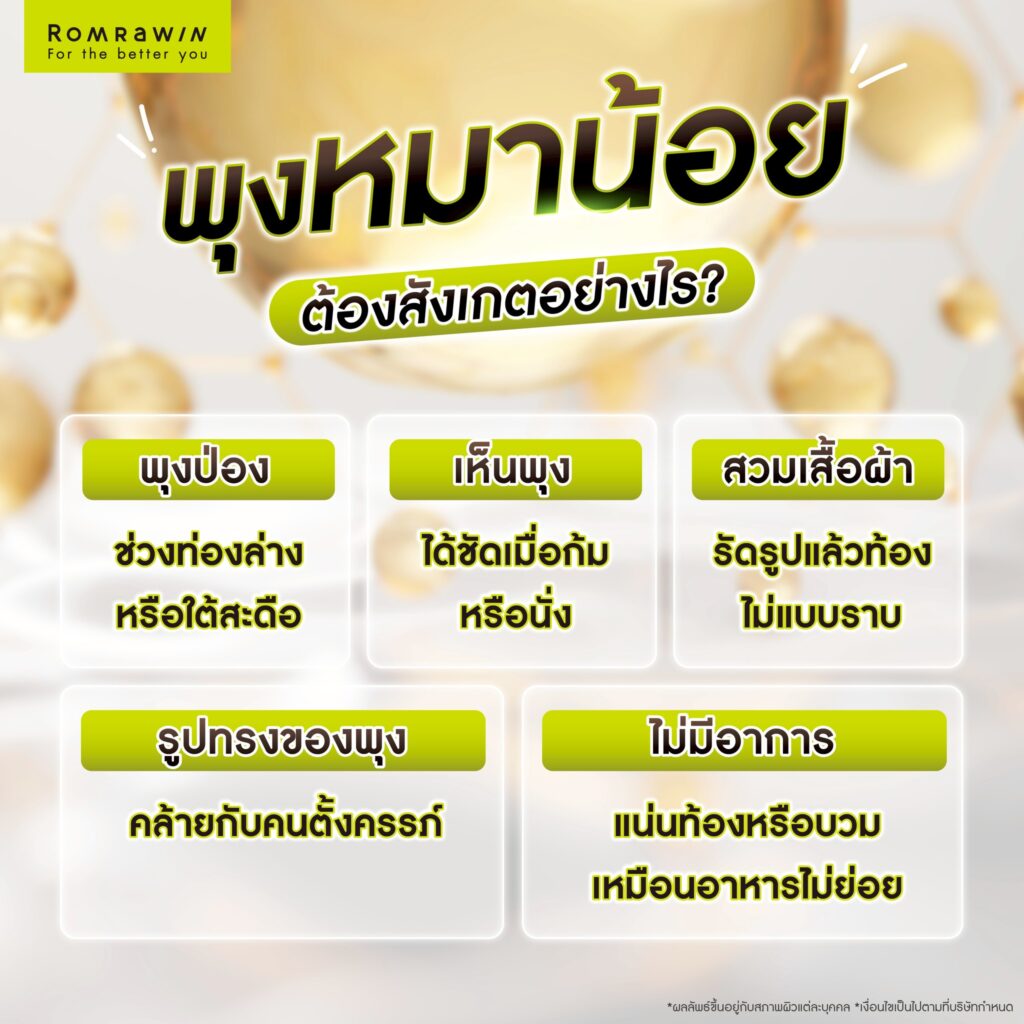 พุงหมาน้อย ต้องสังเกตอย่างไร?