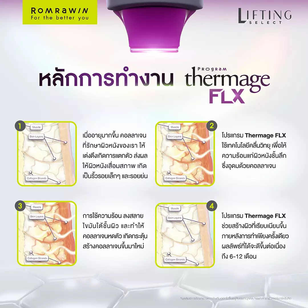 หลักการทำงานของโปรแกรม Thermage FLX