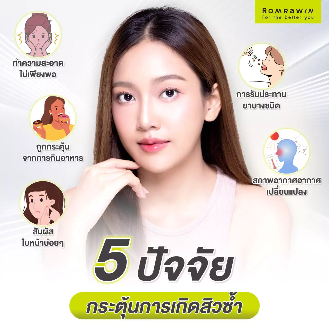 ปัจจัยที่ทำให้เกิดสิว