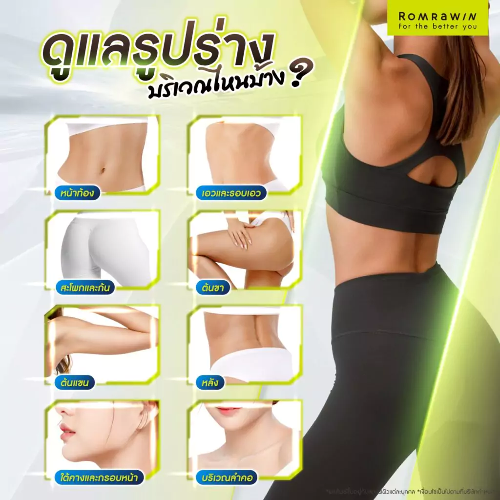 ดูแลรูปร่าง บริเวณไหนบ้าง?
