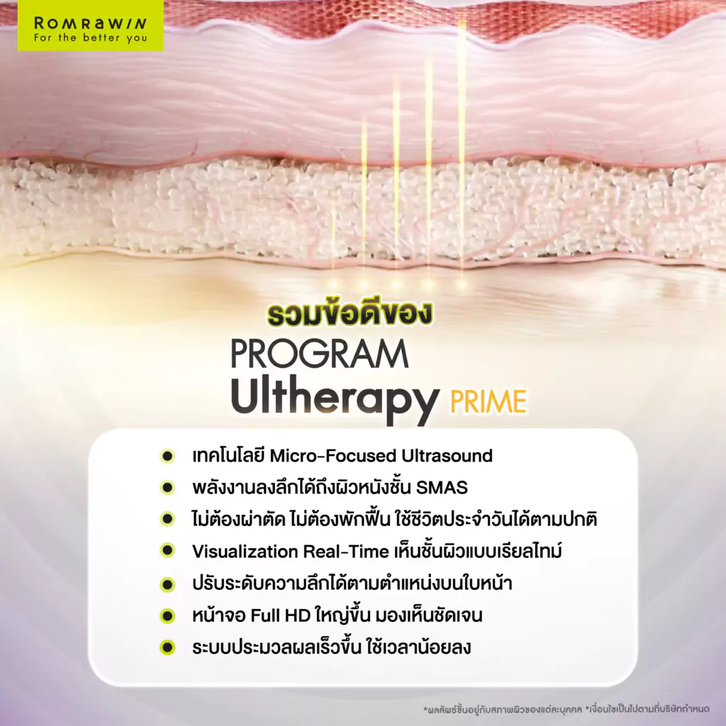 คืนความอ่อนวัยด้วย Ultherapy Prime ดีกว่าอย่างไร เมื่อเทียบกับหัตถการอื่น? 5 รวมข้อดีของ Ultherapy Prime คืนความอ่อนวัยที่เด่นชัด